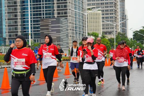 Race photo from Smartfren Run 2024