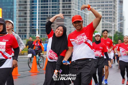 Race photo from Smartfren Run 2024