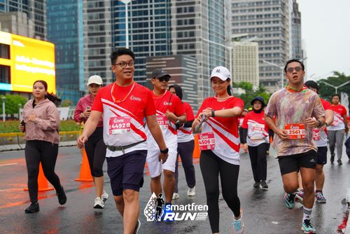 Race photo from Smartfren Run 2024