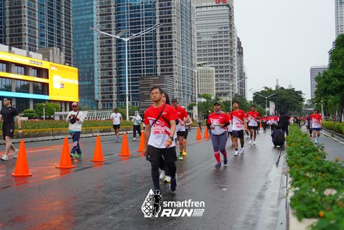 Race photo from Smartfren Run 2024