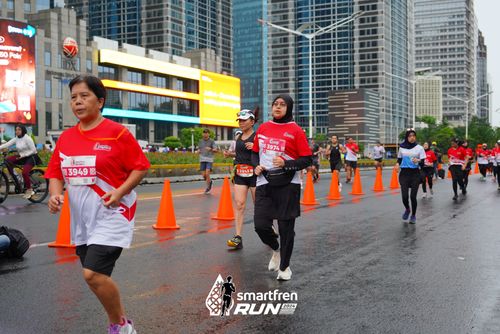 Race photo from Smartfren Run 2024