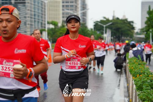 Race photo from Smartfren Run 2024