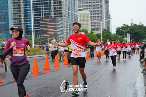 Race photo from Smartfren Run 2024