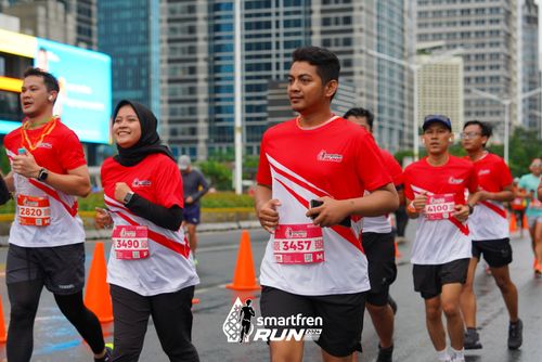 Race photo from Smartfren Run 2024
