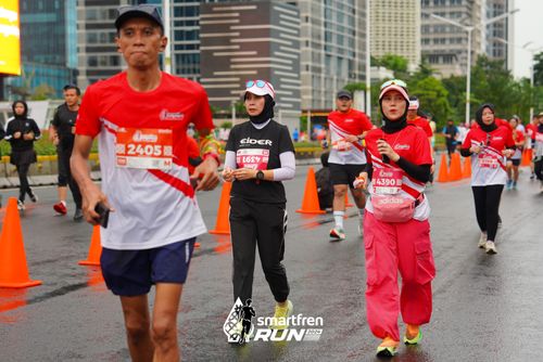 Race photo from Smartfren Run 2024