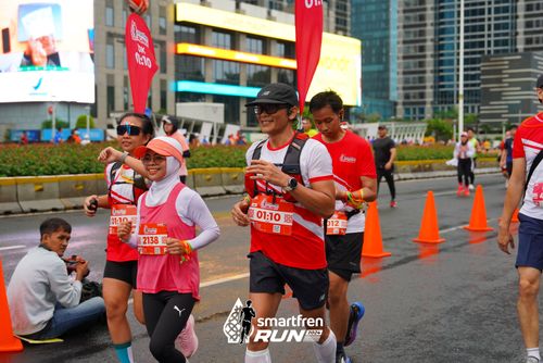 Race photo from Smartfren Run 2024