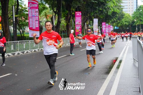 Race photo from Smartfren Run 2024
