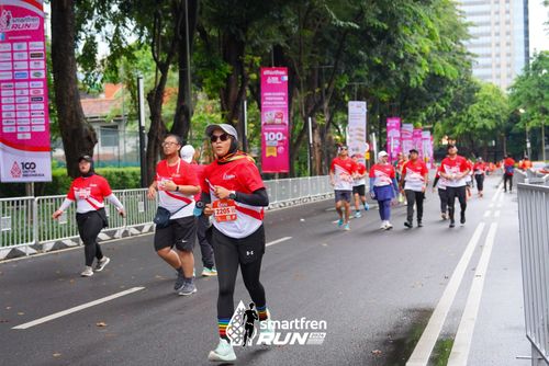 Race photo from Smartfren Run 2024
