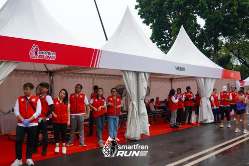Race photo from Smartfren Run 2024