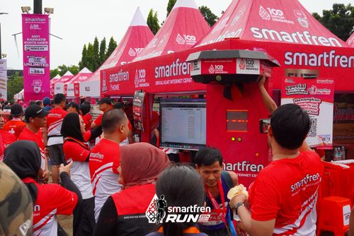 Race photo from Smartfren Run 2024