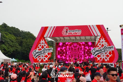 Race photo from Smartfren Run 2024