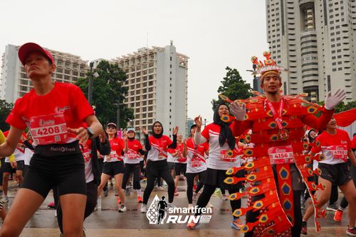 Race photo from Smartfren Run 2024