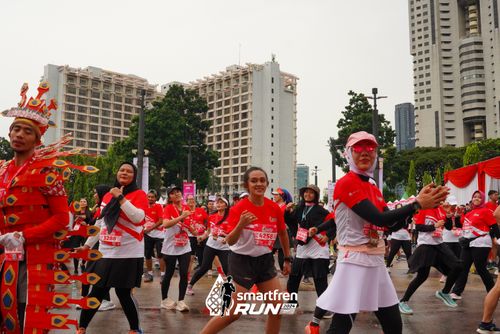 Race photo from Smartfren Run 2024
