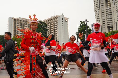 Race photo from Smartfren Run 2024