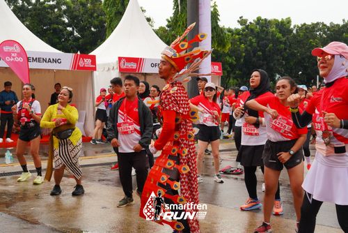 Race photo from Smartfren Run 2024