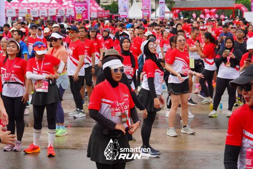 Race photo from Smartfren Run 2024