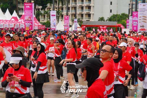 Race photo from Smartfren Run 2024