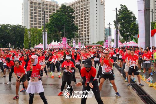 Race photo from Smartfren Run 2024