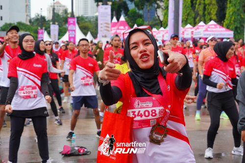 Race photo from Smartfren Run 2024