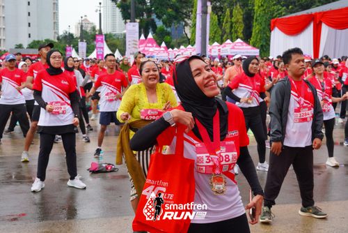 Race photo from Smartfren Run 2024