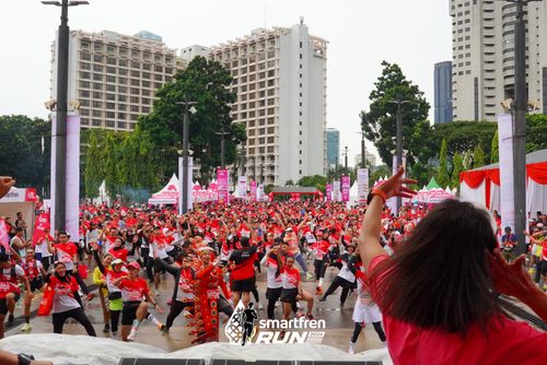Race photo from Smartfren Run 2024