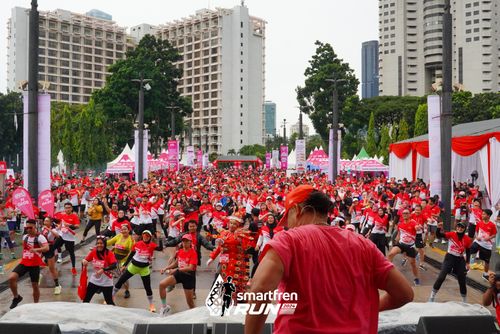 Race photo from Smartfren Run 2024
