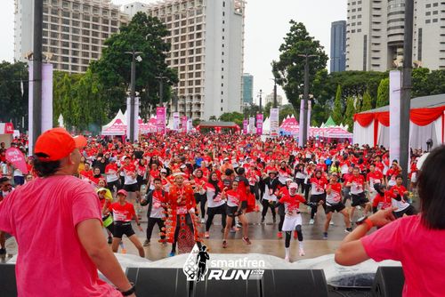 Race photo from Smartfren Run 2024