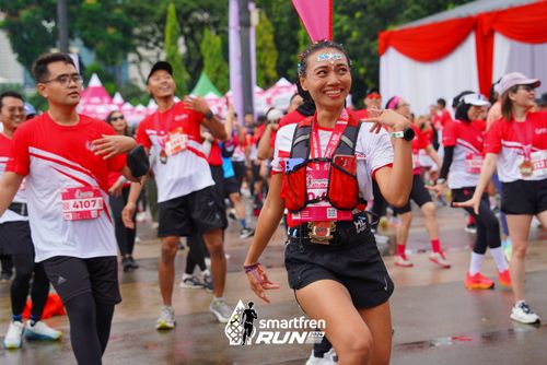 Race photo from Smartfren Run 2024