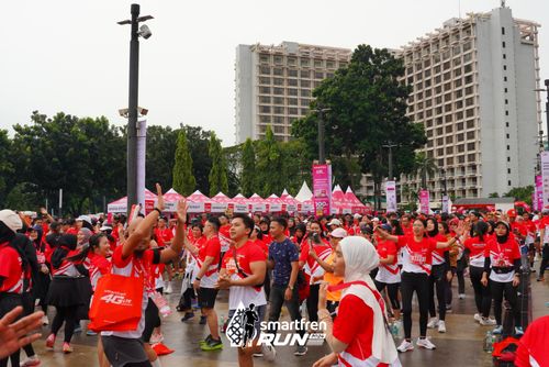 Race photo from Smartfren Run 2024
