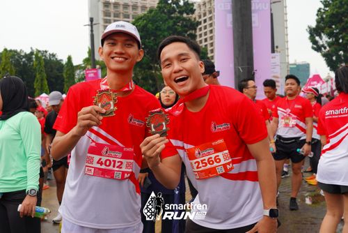 Race photo from Smartfren Run 2024