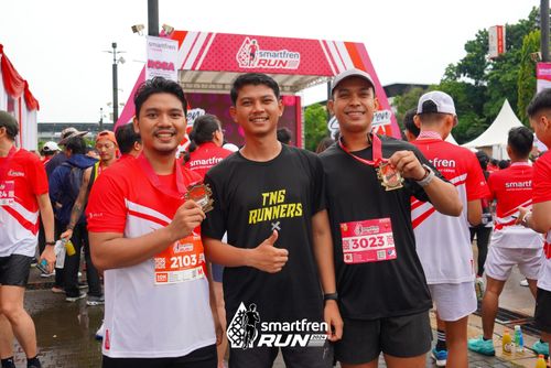 Race photo from Smartfren Run 2024