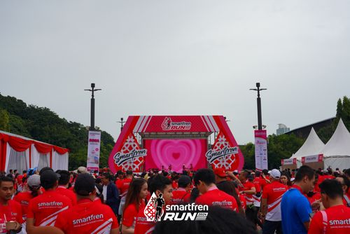 Race photo from Smartfren Run 2024