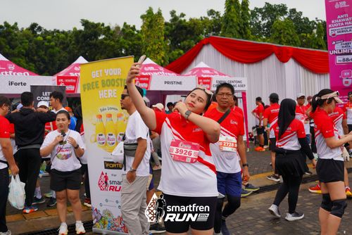 Race photo from Smartfren Run 2024