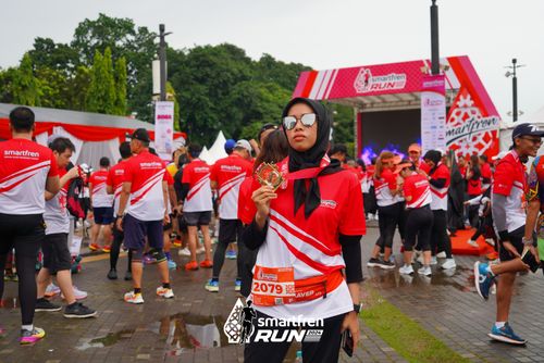 Race photo from Smartfren Run 2024