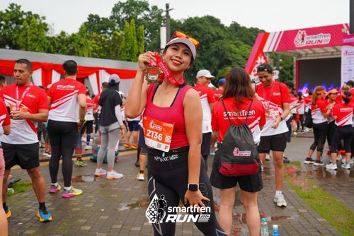 Race photo from Smartfren Run 2024