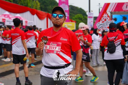 Race photo from Smartfren Run 2024