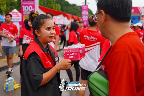 Race photo from Smartfren Run 2024
