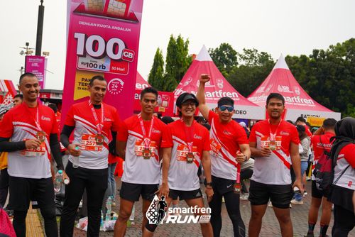 Race photo from Smartfren Run 2024