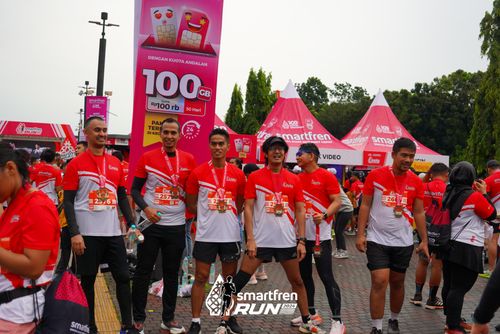 Race photo from Smartfren Run 2024