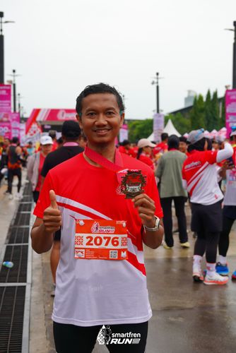 Race photo from Smartfren Run 2024