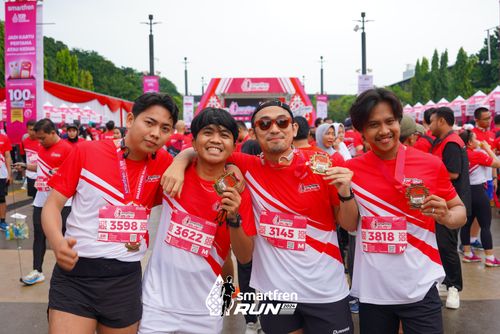 Race photo from Smartfren Run 2024