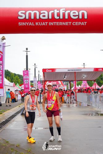 Race photo from Smartfren Run 2024