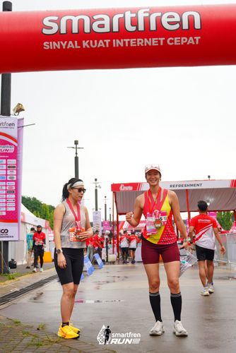 Race photo from Smartfren Run 2024