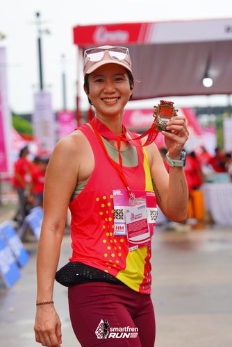 Race photo from Smartfren Run 2024