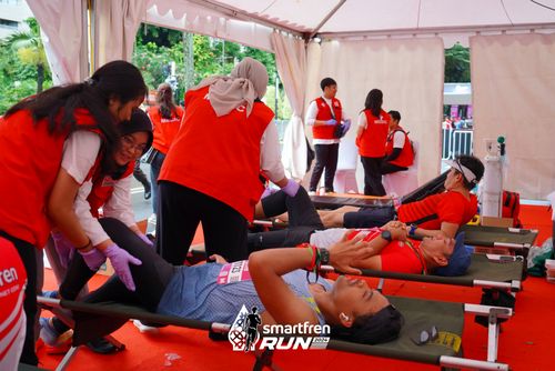 Race photo from Smartfren Run 2024