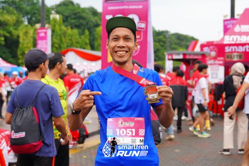 Race photo from Smartfren Run 2024