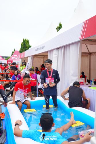 Race photo from Smartfren Run 2024