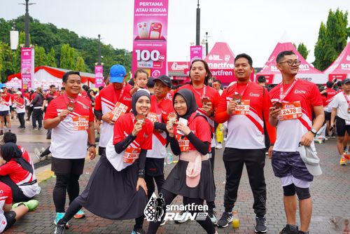 Race photo from Smartfren Run 2024