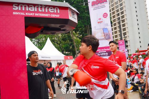 Race photo from Smartfren Run 2024