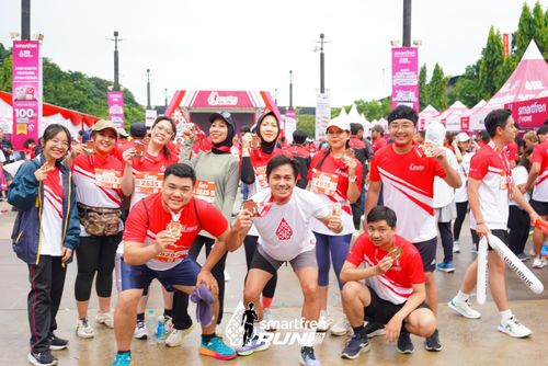 Race photo from Smartfren Run 2024